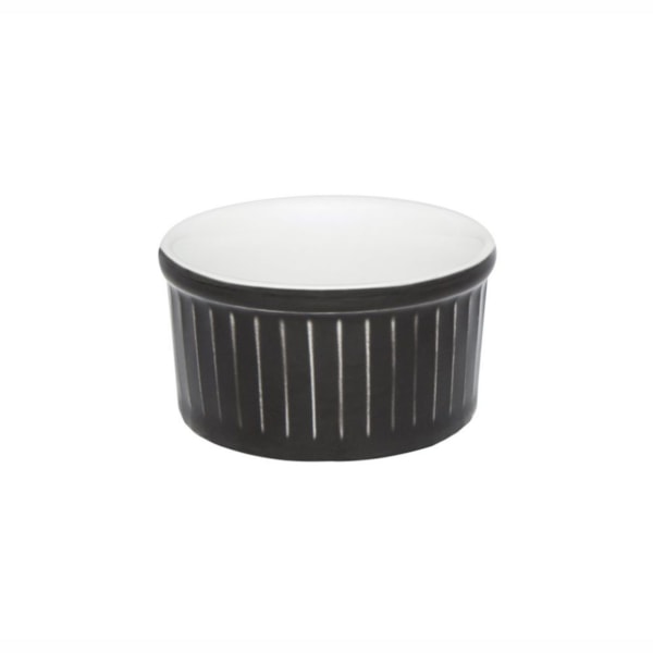 image Ramequim 8 x 4 Cm 100Ml Branco/Preto Porcelana Oxford Un