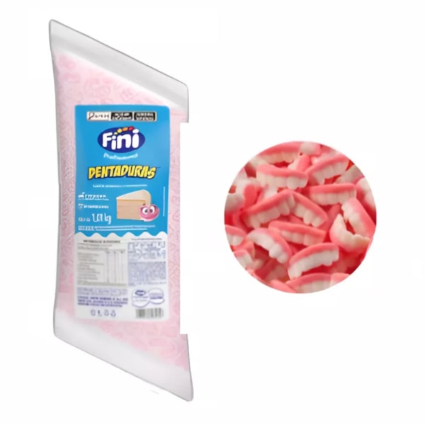 image Recheio E Cobertura Forneável Dentaduras Fini Bisnaga 1,01Kg