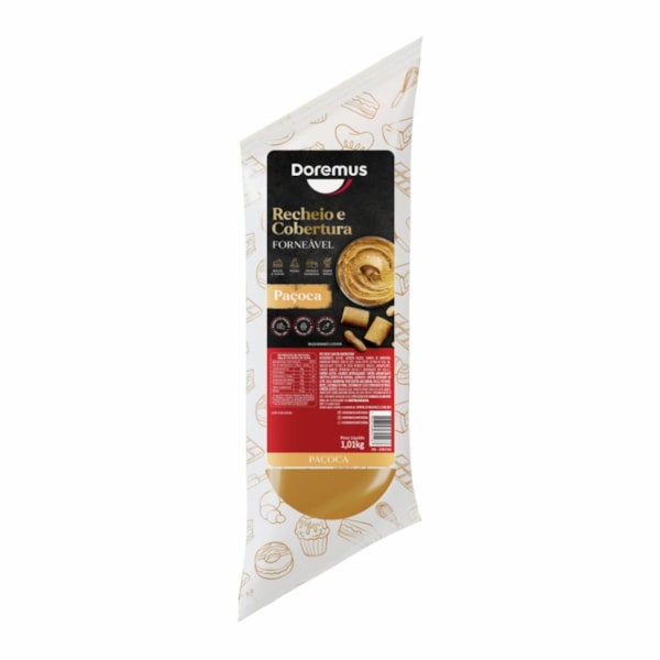 image Recheio E Cobertura Forneável Paçoca Doremus Bisnaga 1,01Kg