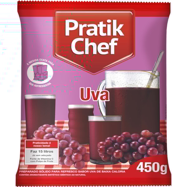 image Refresco Uva Pratik Chef 450G Rende 15Lt