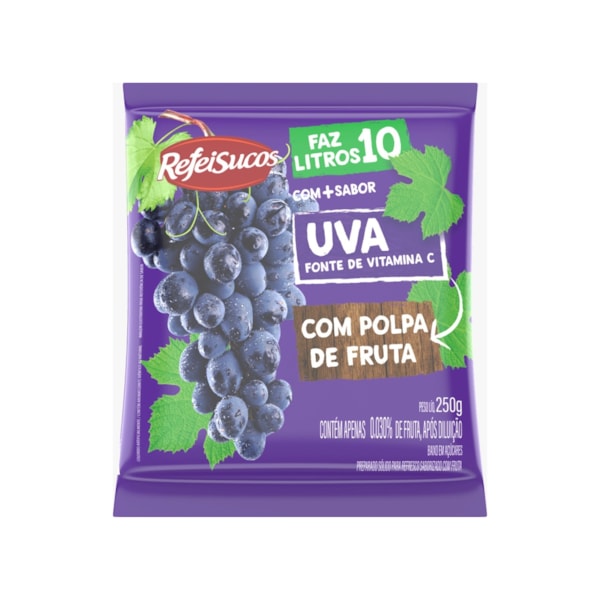 image Refresco Uva RefeiSucos 250 Gr Rende 10 Lt