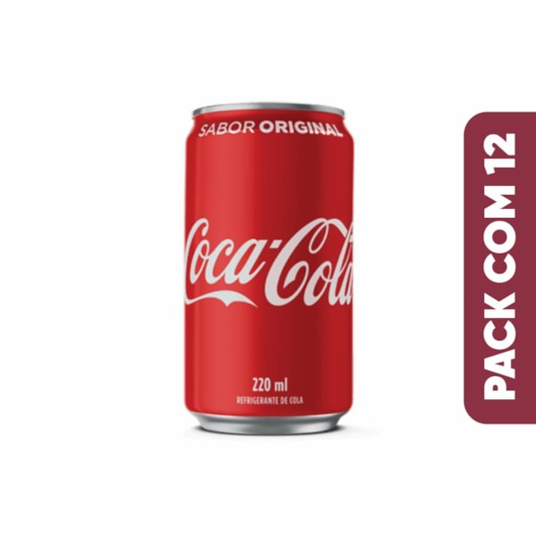 image Refrigerante Lata 220Ml Coca Cola 12Un
