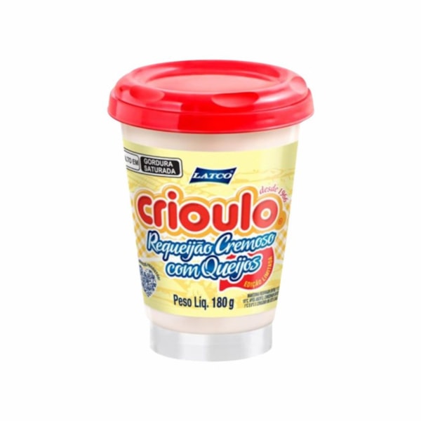 image Requeijão Cremoso Com Queijos Crioulo Pote 180G