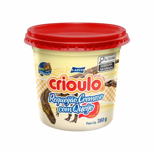 image Requeijão Cremoso Com Queijos Crioulo Pote 380G