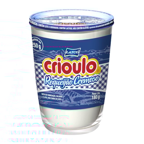 image Requeijão Puro Crioulo 180G Copo De Vidro