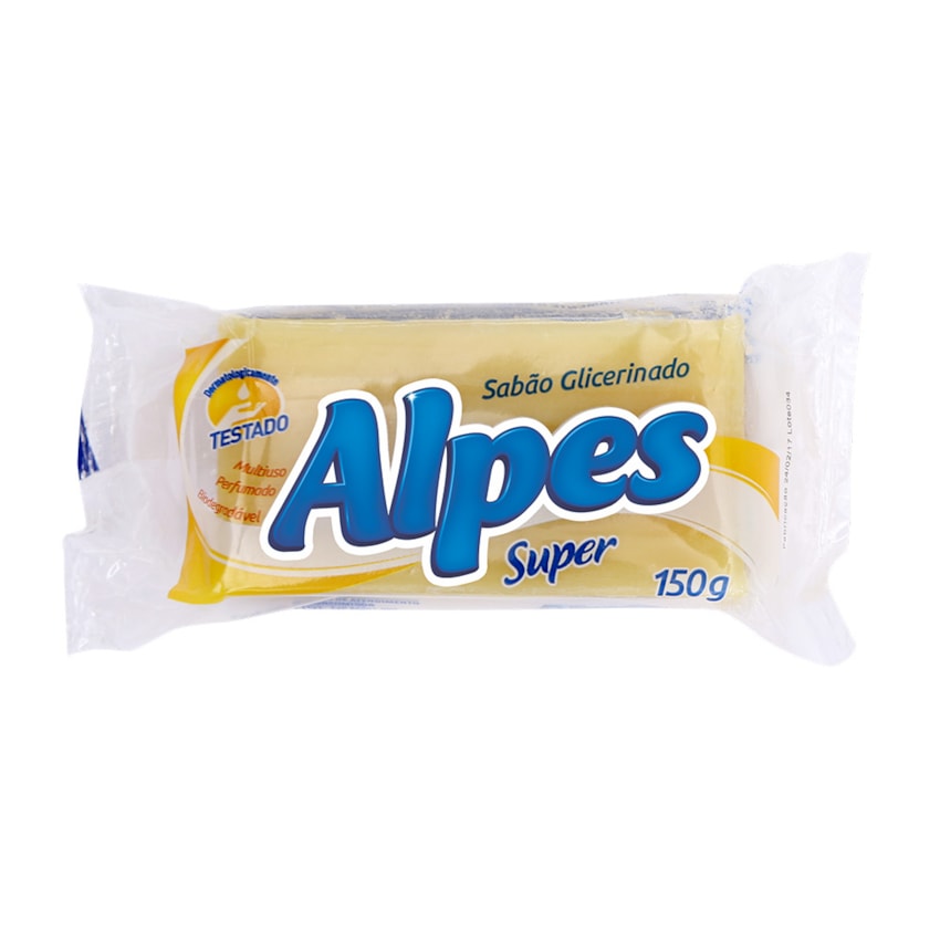 image Sabão Barra Alpes Embalagem Unitária De 150G