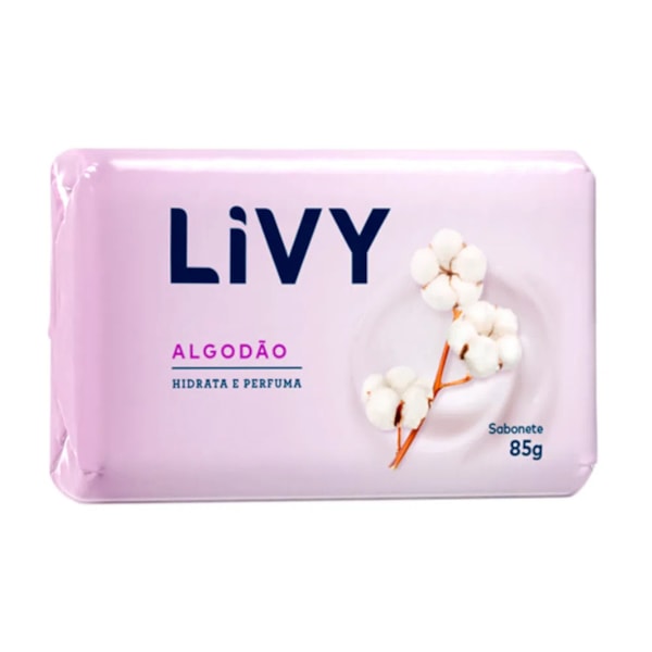 image Sabonete Algodão Livy 85G