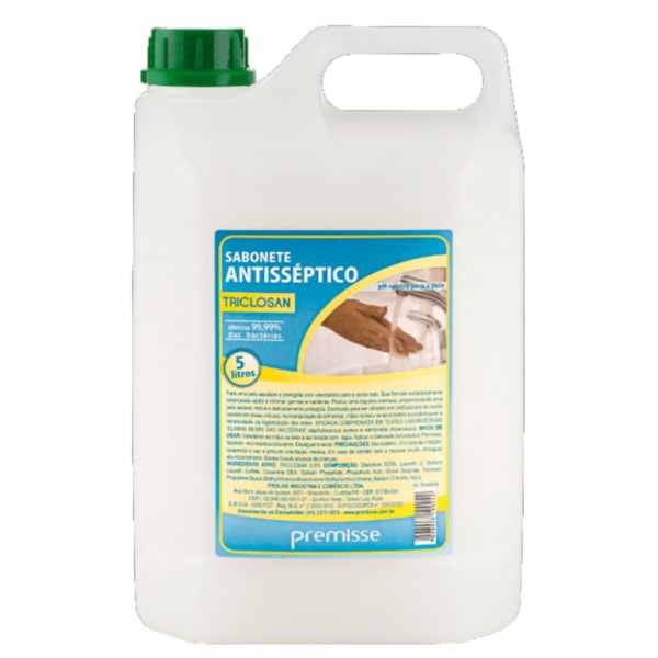 image Sabonete Antisséptico Triclosan 0,3% Premisse 5Lt