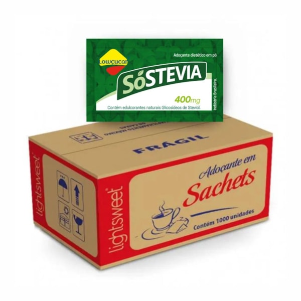 image Sache Adoçante Lowcucar Sostevia 1.000 X 0,4G