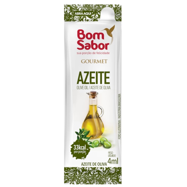 image Sache Azeite Oliva Bom Sabor 200 X 4Ml Importado