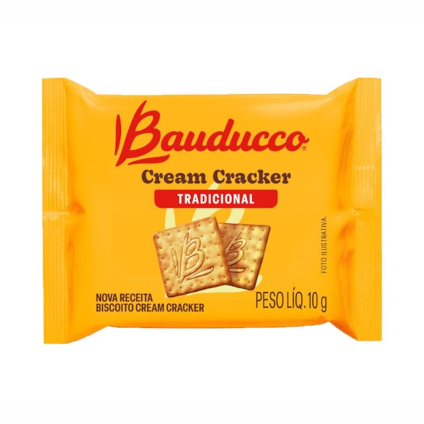 image Sache Biscoito Cream Cracker Bauducco 370 X 10G