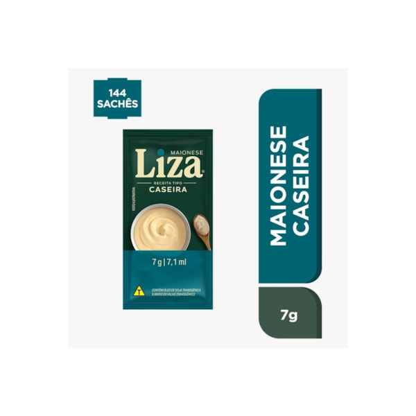 image Sachê Maionese Caseira Liza 144 X 7G