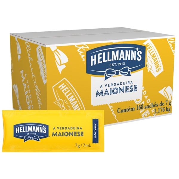 image Sache Maionese Hellmanns 168 X 7G