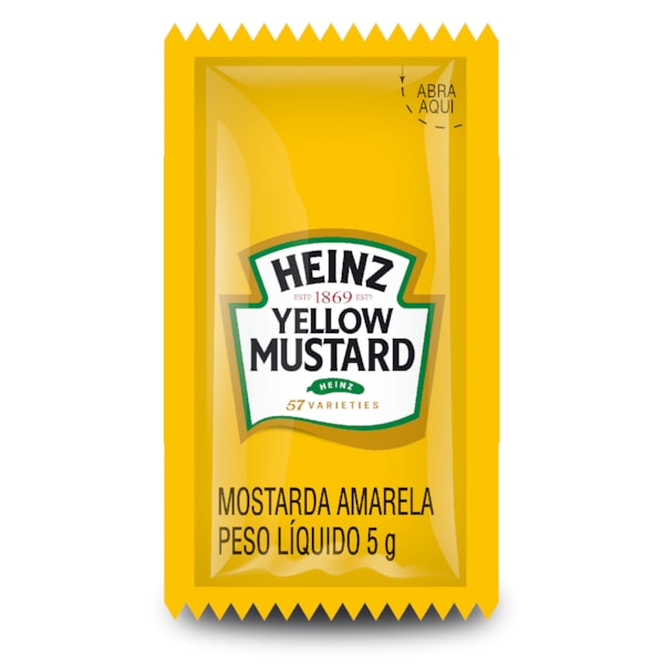 image Sache Mostarda Amarela Heinz 144 X 5G