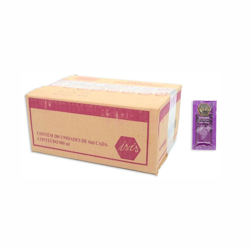 image Sache Vinagre Vinho Tinto 200 X 4Ml Isis