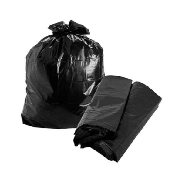 image Saco Lixo Preto 105Lt 75 X 85Cm Ideal 50Un Suporta 40Kg