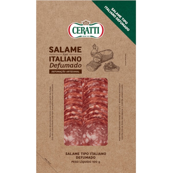 image Salame Italiano Defumado Fatiado Ceratti 100G