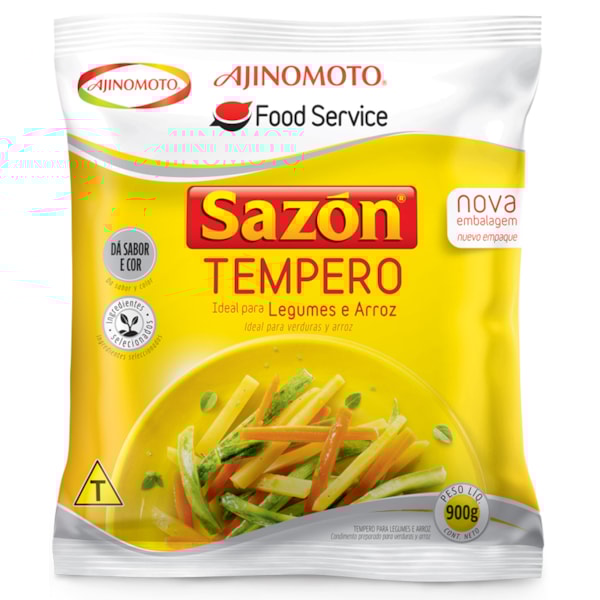 image Sazon Amarelo Ideal Para Legumes E Arroz 900G