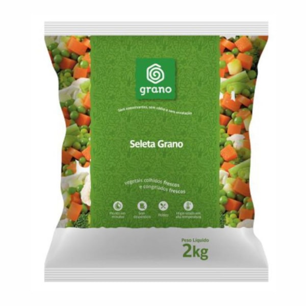 image Seleta Grano 2Kg - Cenoura, Ervilha, Couve-Flor, Brócolis, Vagem