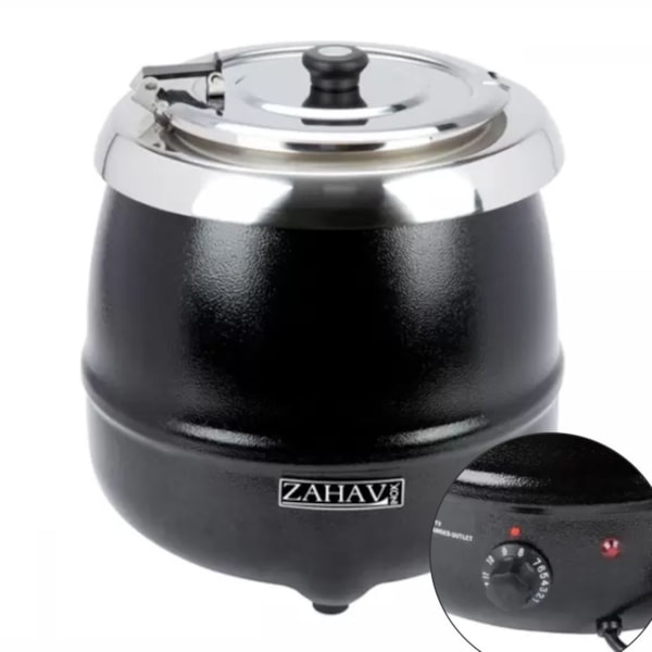 image Sopeira Elétrica Inox 10L Preta 220V Zahav Un