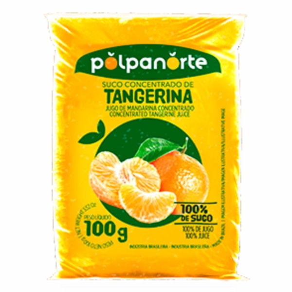 image Suco De Tangerina Polpanorte 10 X 100G