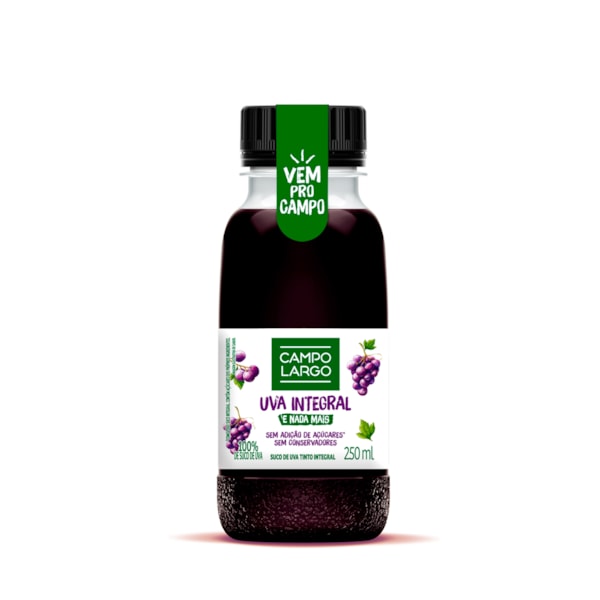 image Suco Integral Pet 250Ml Uva Campo Largo