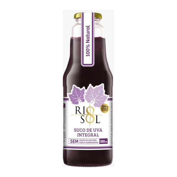 image Suco Integral Uva 300 Ml Rio Sol