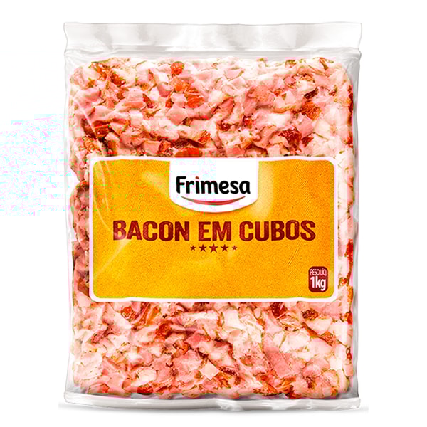 image Suíno - Bacon Cubos Congelado Frimesa 1Kg