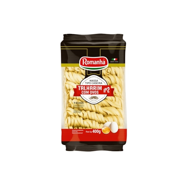 image Talharim Caseiro n2 Bandeja Romanha 400 Gr