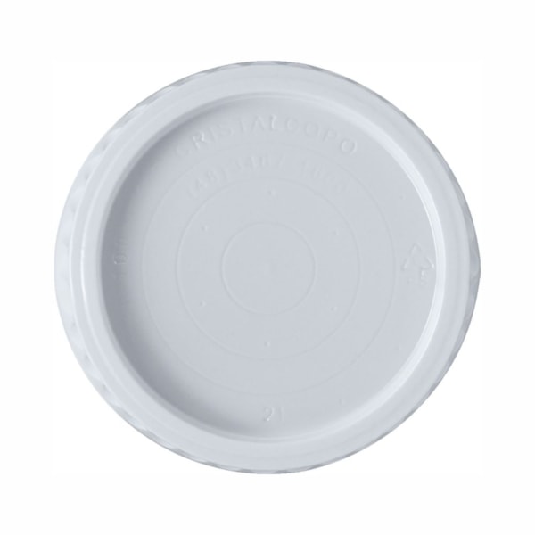 image Tampa Branca Sem Furo Cristalcopo 100Un (Compatível 13556/14258/14430)