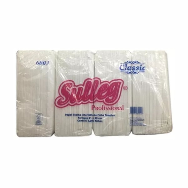 image Toalha Papel Interfolha  Sulleg 20 X 21Cm 1.000Fl 100% 24Gr Cod 6003S