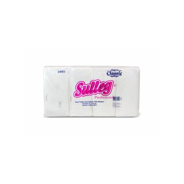 image Toalha Papel Interfolha  Sulleg 20 X 21Cm 1.000Fl 100% 26,5Gr Cod 6003