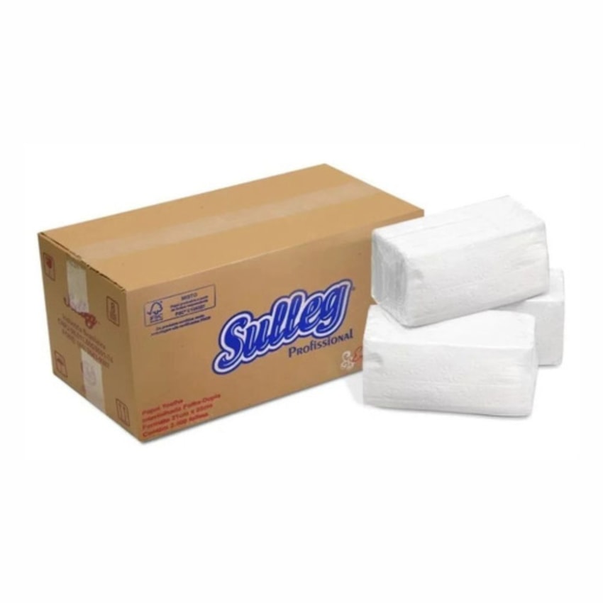 image Toalha Papel Interfolha  Sulleg 20 X 21Cm 2.400Fl 40Gr Cod 6101