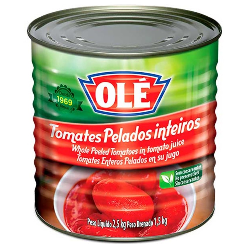 image Tomate Pelado Inteiro Ole 2,5Kg