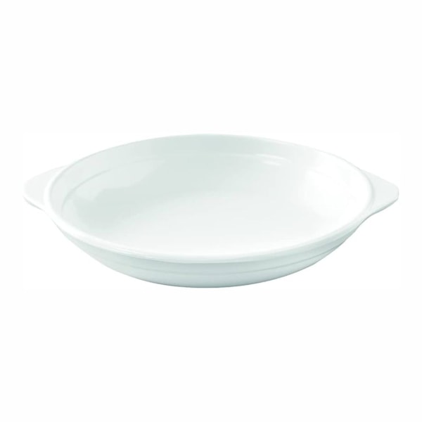 image Travessa C/Aba 24,7 X 21,6 X 3,5Cm Branca Melamina Fideli Brinox Un