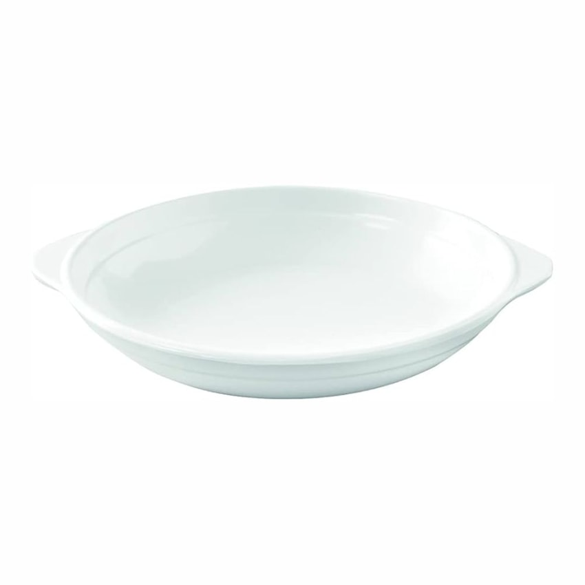 image Travessa C/Aba 24,7 X 21,6 X 3,5Cm Branca Melamina Fideli Brinox Un