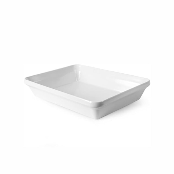 image Travessa Funda 22,8 X 14,7 X 5,8Cm 800Ml Branca Melamina Gourmet Mix Un