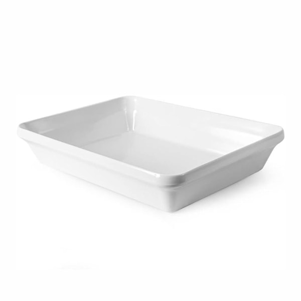 image Travessa Funda 39,5 X 27 X 4,5Cm 2,5L Branca Melamina Gourmet Mix Un