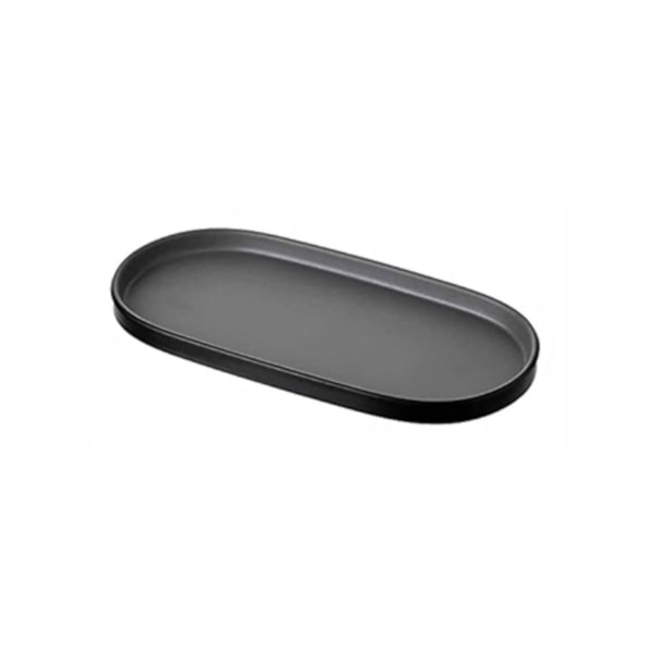 image Travessa Oval 23,5 X 11Cm Cinza Melamina Gourmet Mix Un