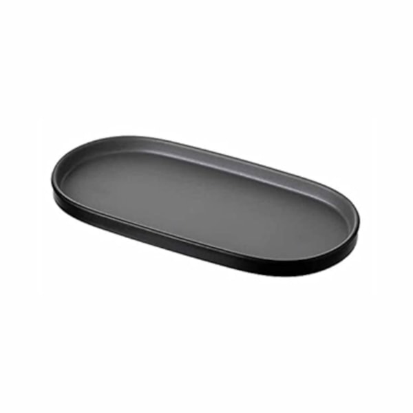 image Travessa Oval 26 X 13Cm Cinza Melamina Gourmet Mix Un