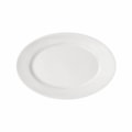 image Travessa Oval Rasa 24 X 16 X 3Cm Branco Porcelana Bar/Hotel Germer Un