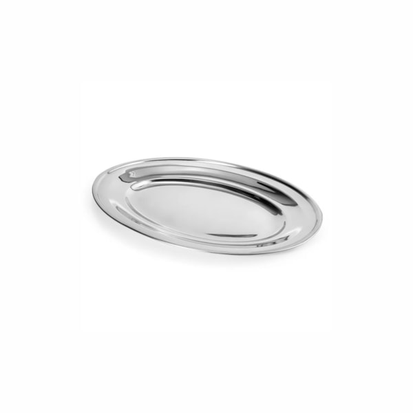 image Travessa Oval Rasa 35 X 25,5Cm Inox Gourmet Mix Un
