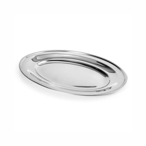 image Travessa Oval Rasa 45 X 34Cm Inox Gourmet Mix Un