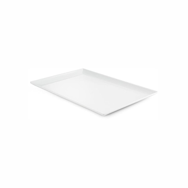 image Travessa Rasa 24,7 X 16,9 X 1,7Cm Branca Melamina Gourmet Mix Un