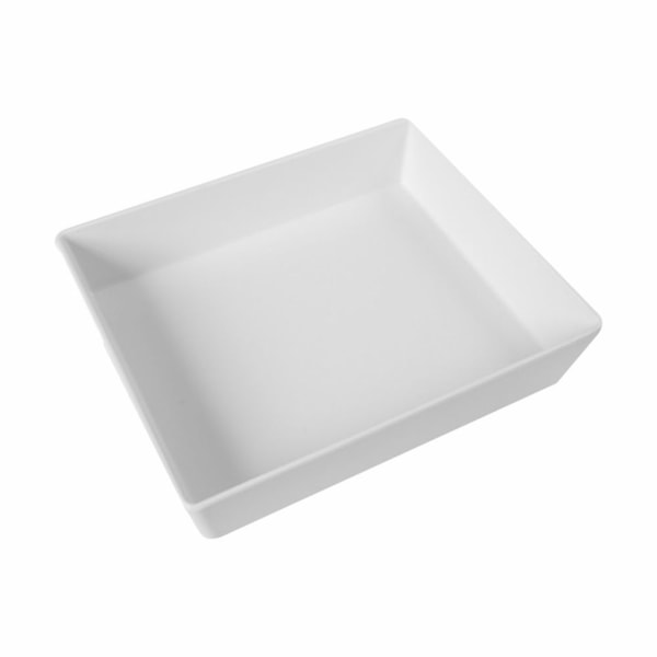 image Travessa Rasa Buffet 1/2 65Mm Branca Melamina Gourmet Mix Un