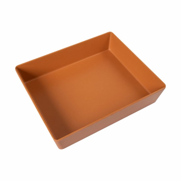 image Travessa Rasa Buffet 1/2 65Mm Terracota Melamina Gourmet Mix Un
