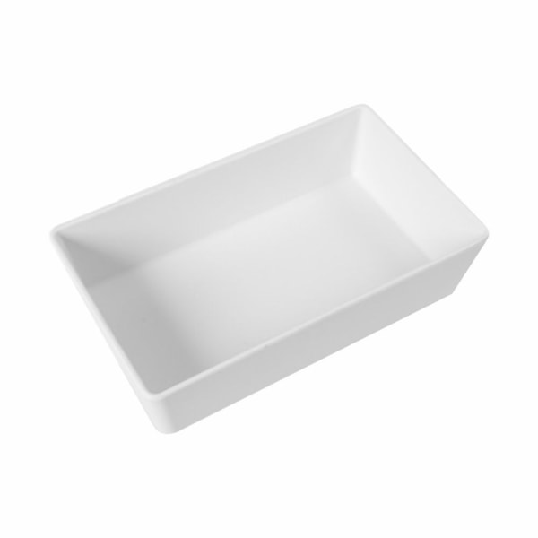 image Travessa Rasa Buffet 1/3 65Mm Branca Melamina Gourmet Mix Un