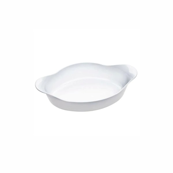 image Travessa Refrataria Oval 1Lt Branco Vidro Opaline Marinex 655917 Un