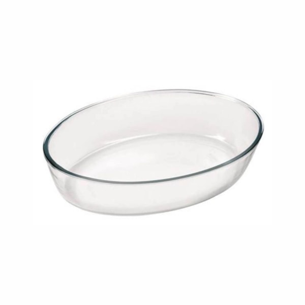 image Travessa Refrataria Oval 2,4Lt Transparente Vidro Marinex 6345 Un