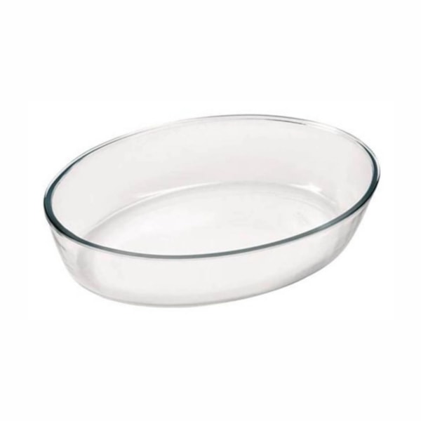 image Travessa Refrataria Oval 3,2Lt Transparente Vidro Marinex 6662 Un